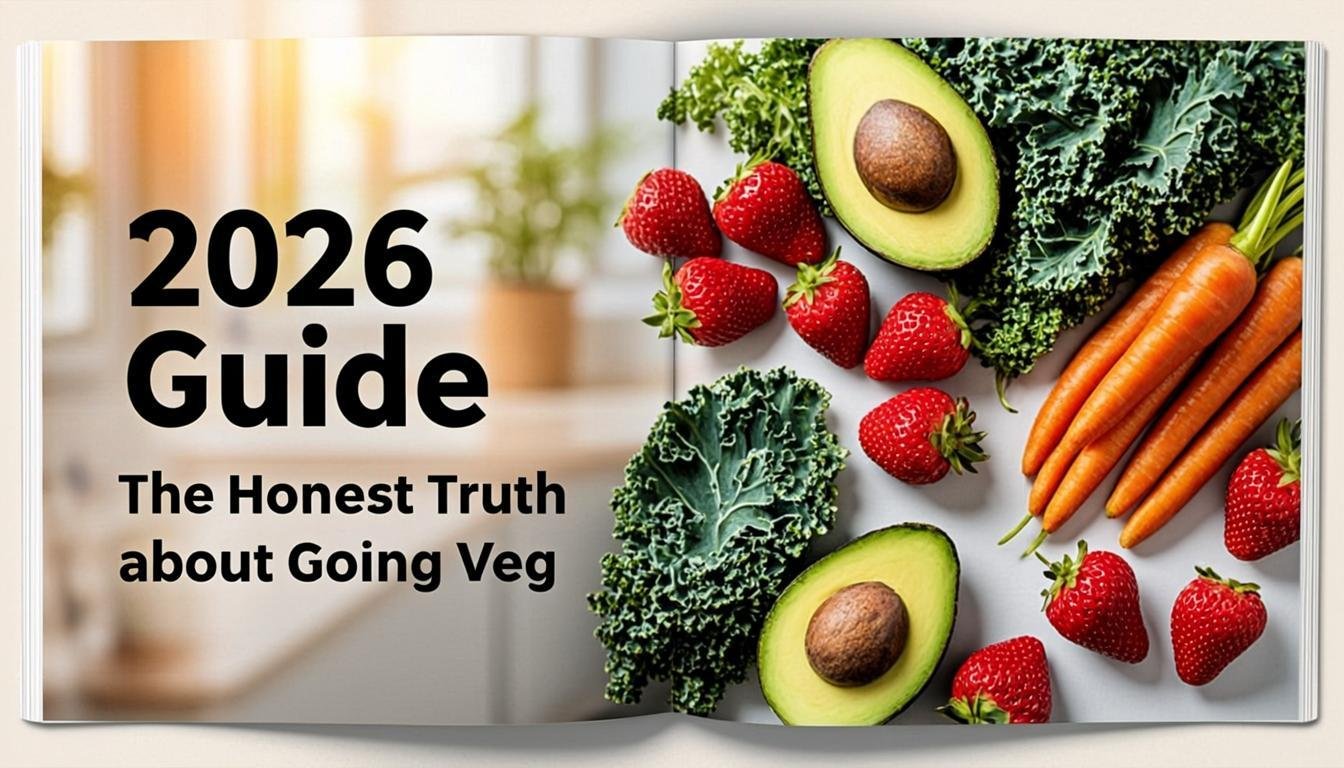 plant based diet 2026 guide the honest truth about going veg - editorial illustration