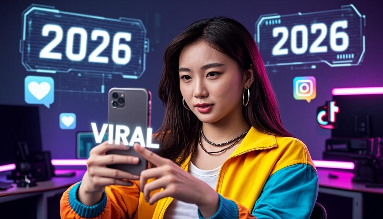 tiktok trends 2026 viral the challenges and content taking o - editorial illustration