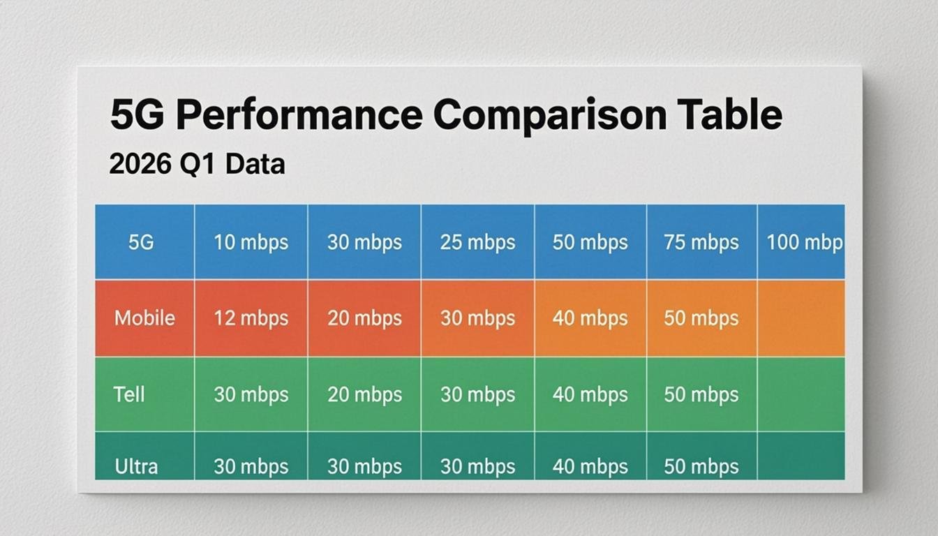 5g technology updates 2026 the real speed that nobody talks - 5G Performance Comparison Table (2026 Q1 Data)