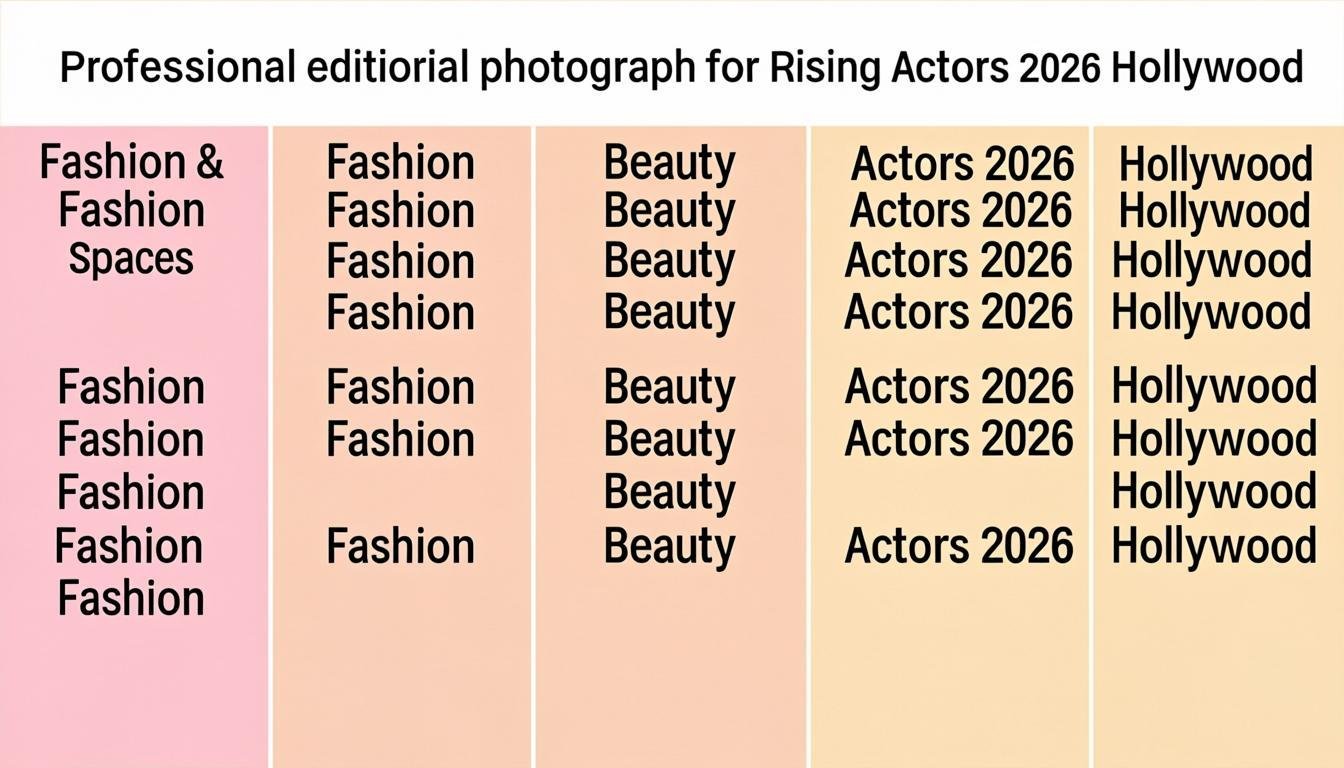 rising actors 2026 hollywood 10 new stars about to explode - Rising Actors 2026 Hollywood: Comparison Table