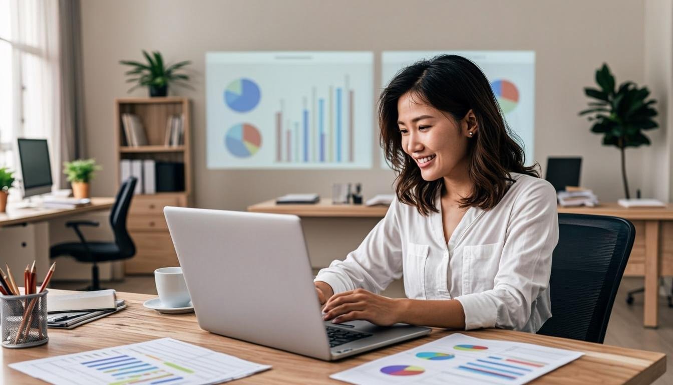 side gig economy freelance laptop remote work earning wide angle