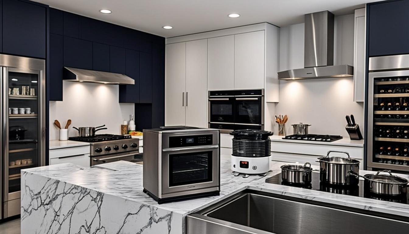 smart kitchen appliance cooking technology gadgets modern wide angle