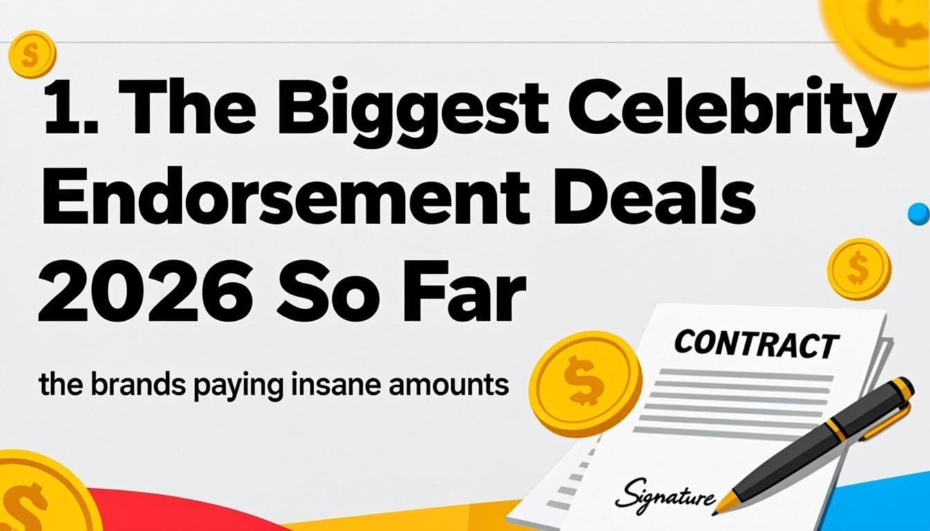 celebrity endorsement deals 2026 the brands paying insane mo - 1. The Biggest Celebrity Endorsement Deals 2026 So Far