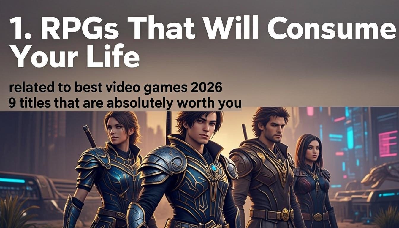 best video games 2026 9 titles that are absolutely worth you - 1. RPGs That Will Consume Your Life
