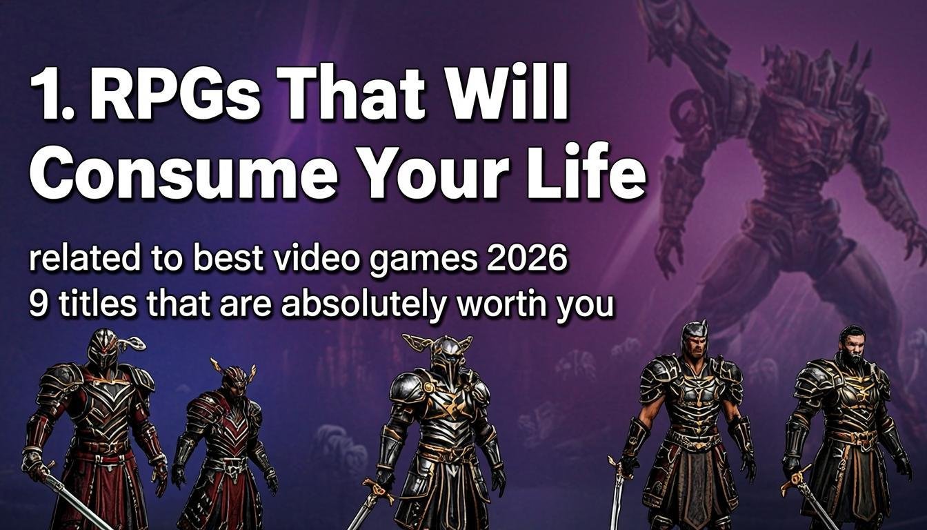 best video games 2026 9 titles that are absolutely worth you - 1. RPGs That Will Consume Your Life