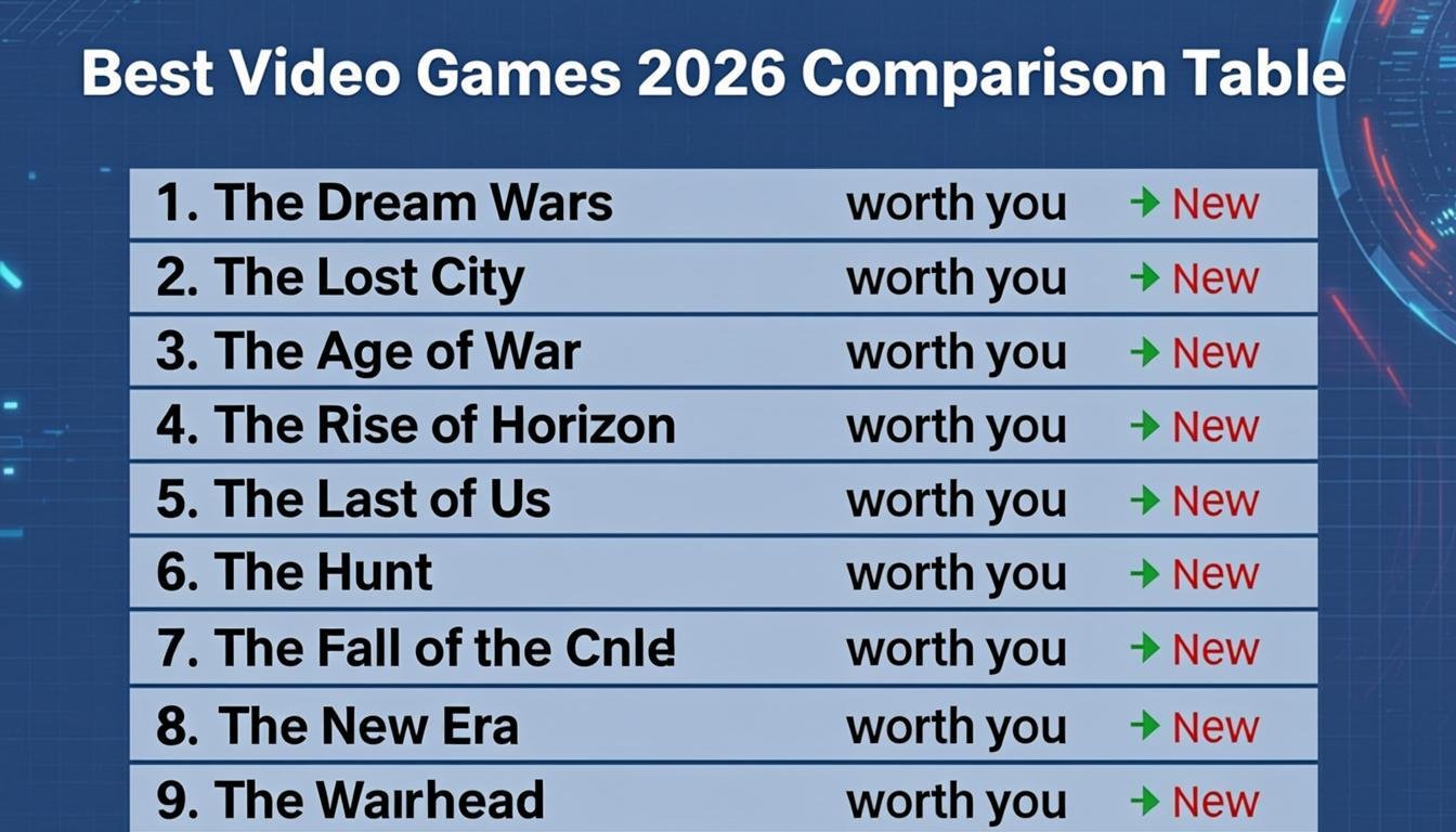 best video games 2026 9 titles that are absolutely worth you - 3. Best Video Games 2026 Comparison Table
