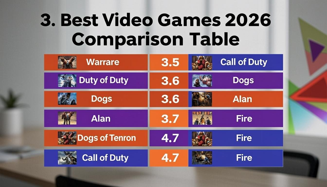 best video games 2026 9 titles that are absolutely worth you - 3. Best Video Games 2026 Comparison Table