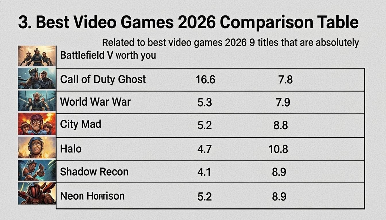 best video games 2026 9 titles that are absolutely worth you - 3. Best Video Games 2026 Comparison Table